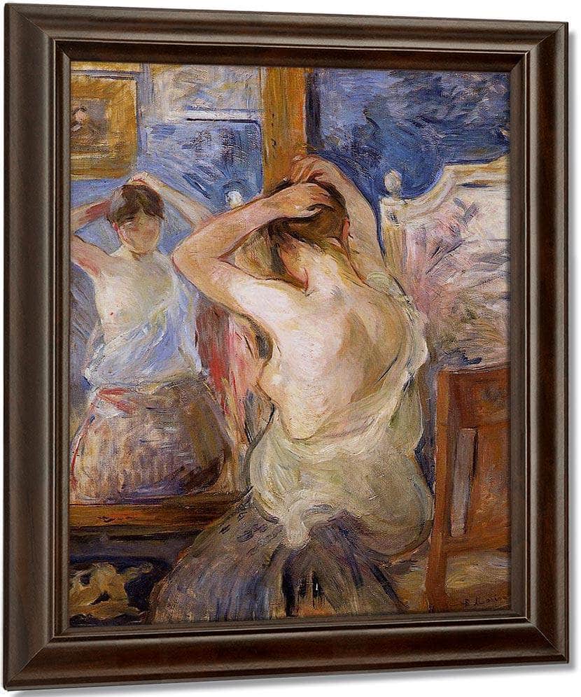 Before The Mirror 1890 By Berthe Morisot Art Print Fine Art Print