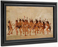 Beggar's Dance, Mouth Of Teton River By George Catlin Fine Art Print