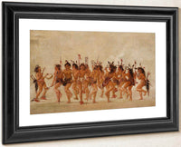 Beggar's Dance, Mouth Of Teton River By George Catlin Fine Art Print