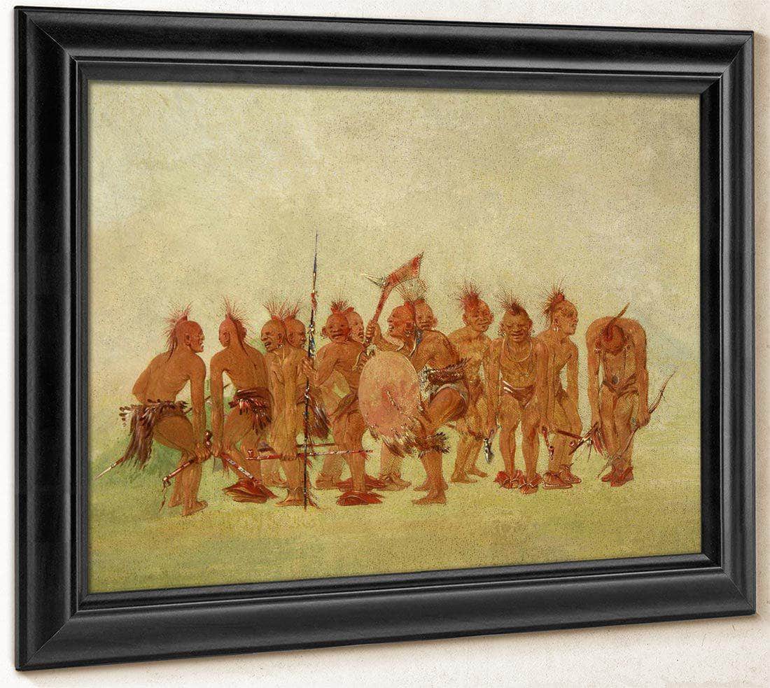 Begging Dance, Sauk And Fox By George Catlin Fine Art Print