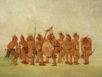 Begging Dance, Sauk And Fox By George Catlin Fine Art Print