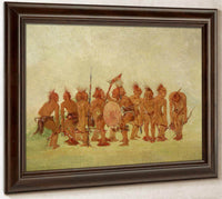 Begging Dance, Sauk And Fox By George Catlin Fine Art Print