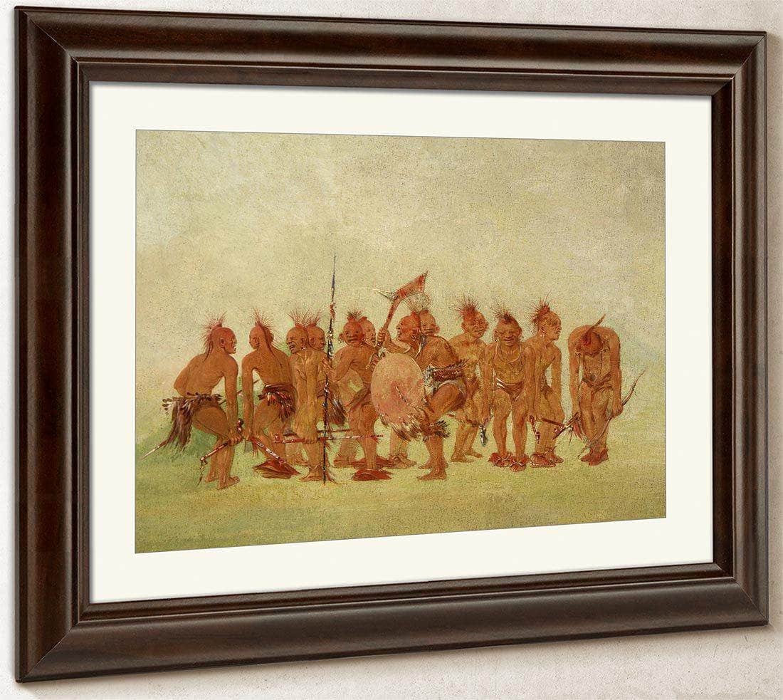 Begging Dance, Sauk And Fox By George Catlin Fine Art Print