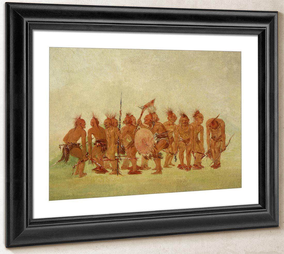 Begging Dance, Sauk And Fox By George Catlin Fine Art Print