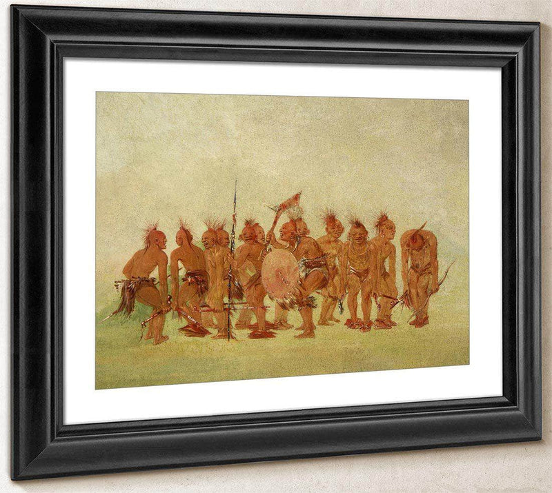 Begging Dance, Sauk And Fox By George Catlin Fine Art Print