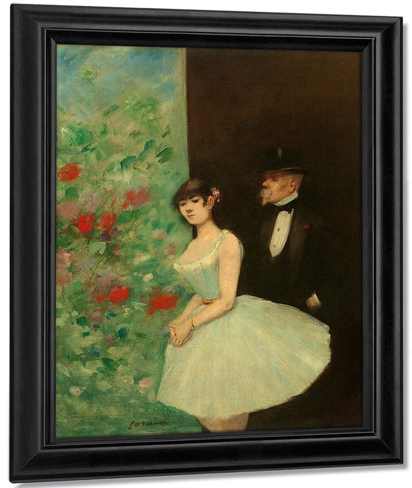 Behind The Scenes By Jean Louis Forain Fine Art Print
