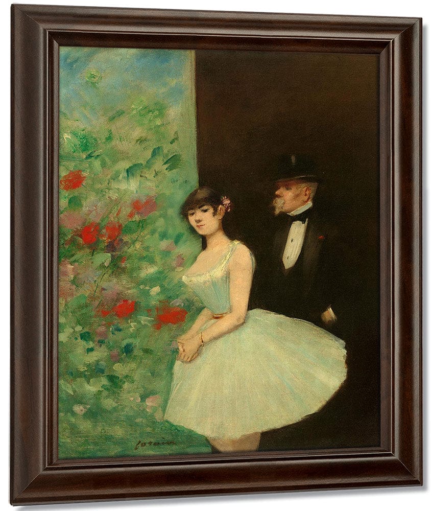 Behind The Scenes By Jean Louis Forain Fine Art Print