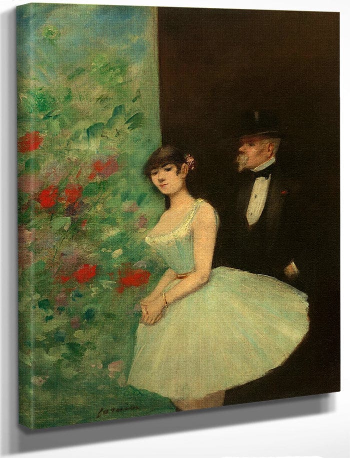 Behind The Scenes By Jean Louis Forain Fine Art Print