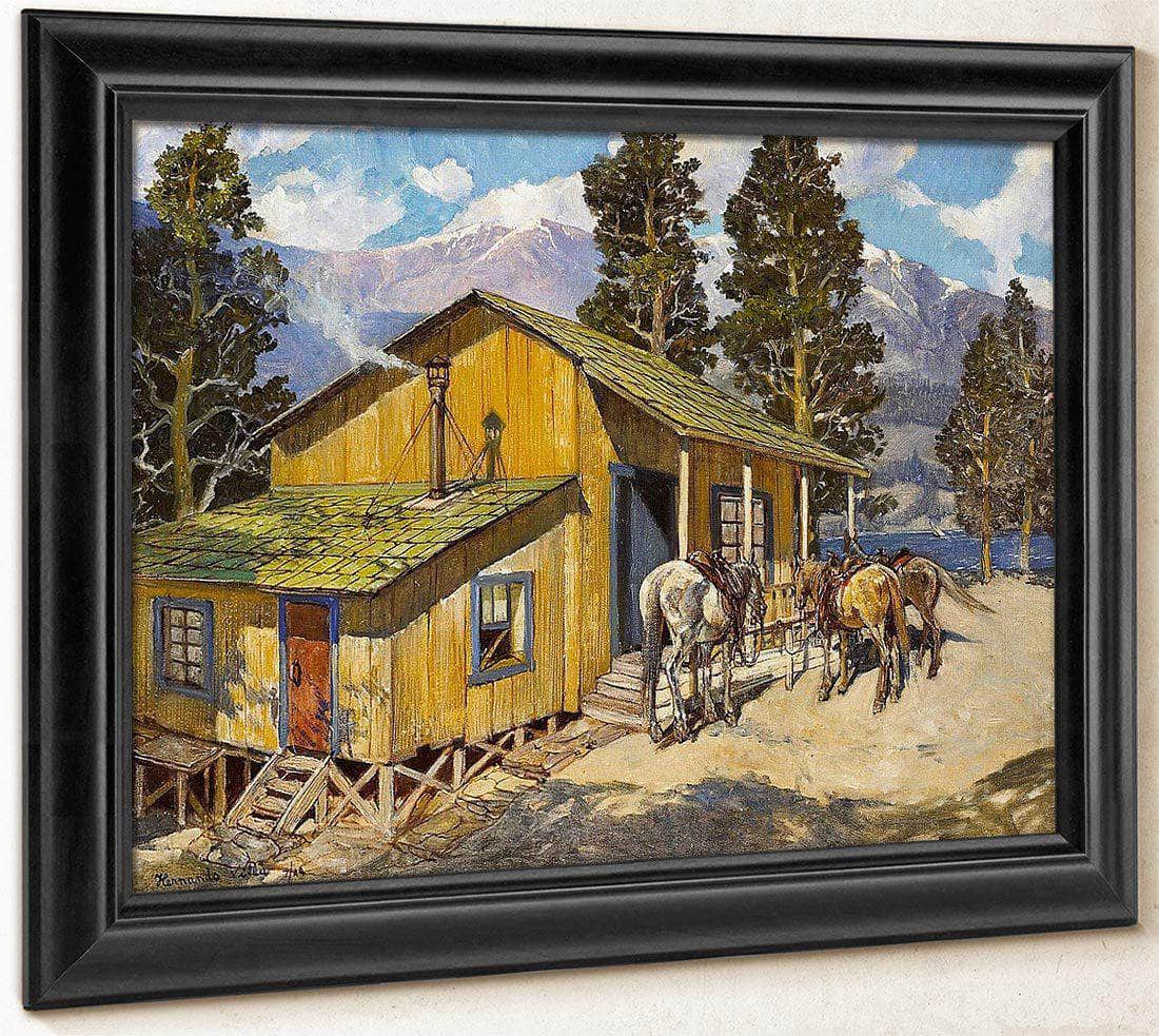 Believed To Be Edgar Payne's Cabin, 1944 By Hernando Gonzallo Villa Fine Art Print