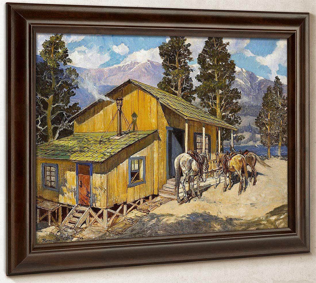 Believed To Be Edgar Payne's Cabin, 1944 By Hernando Gonzallo Villa Fine Art Print