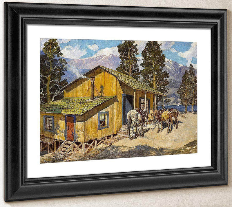 Believed To Be Edgar Payne's Cabin, 1944 By Hernando Gonzallo Villa Fine Art Print