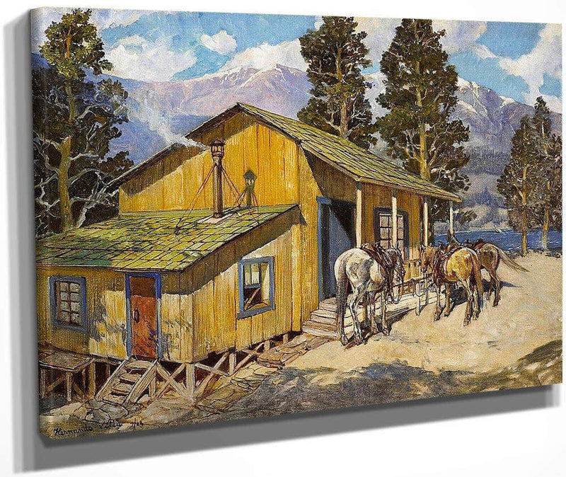 Believed To Be Edgar Payne's Cabin, 1944 By Hernando Gonzallo Villa Fine Art Print