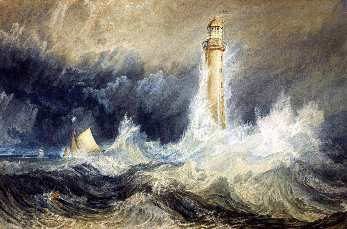 Bell Rock Lighthouse Painting Joseph Mallord William Turner. Canvas Art Fine Art Print