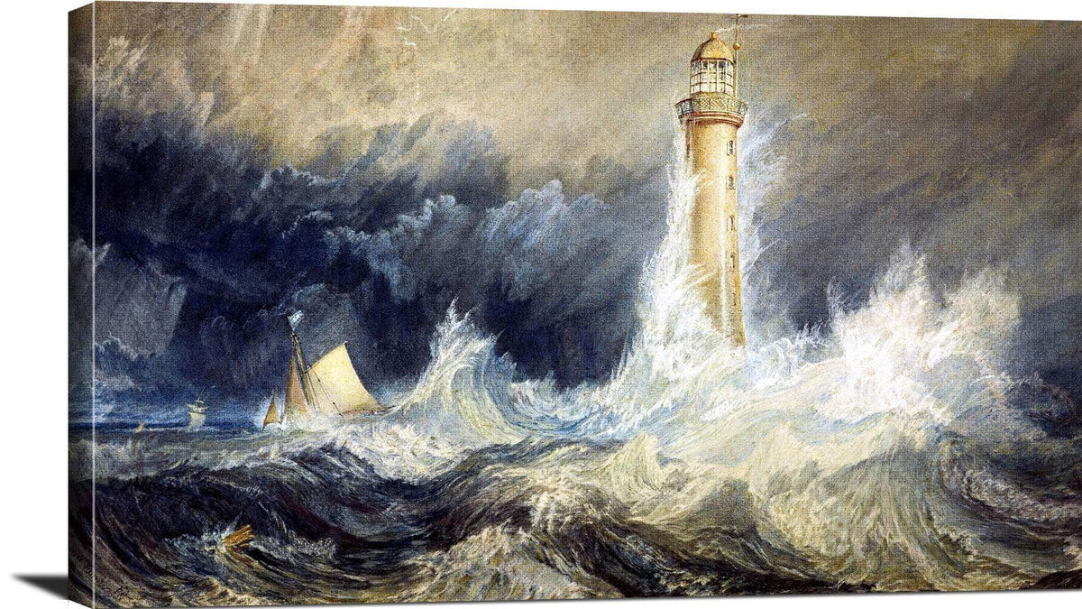 Bell Rock Lighthouse Painting Joseph Mallord William Turner. Canvas Art Fine Art Print