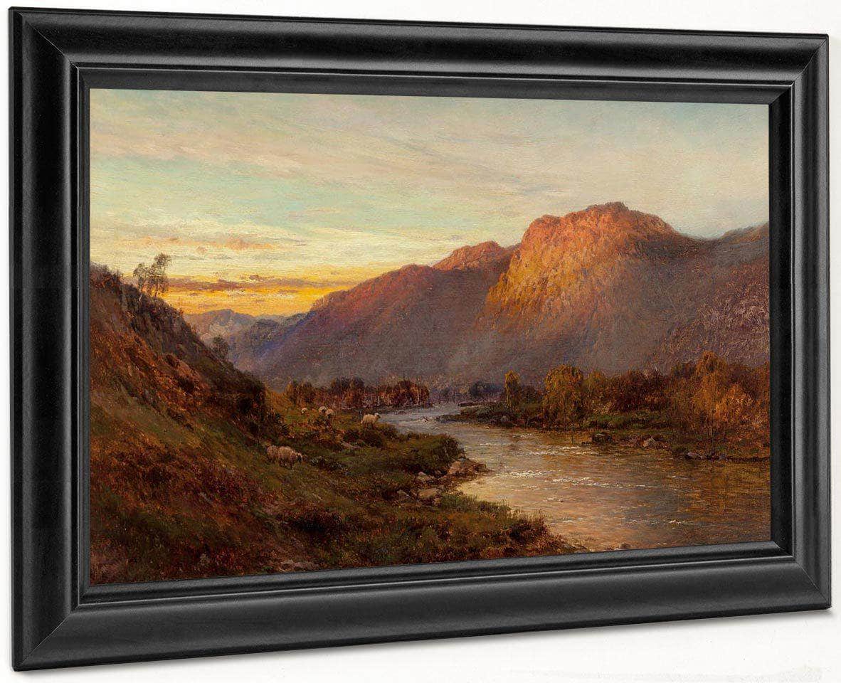 Below The Falls Of Glenfinlas Scotland By Alfred De Breanski Fine Art Print