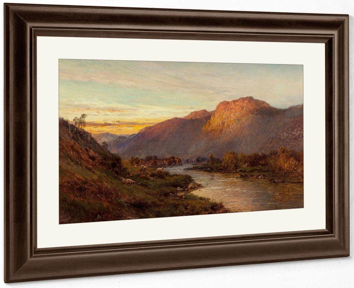 Below The Falls Of Glenfinlas Scotland By Alfred De Breanski Fine Art Print