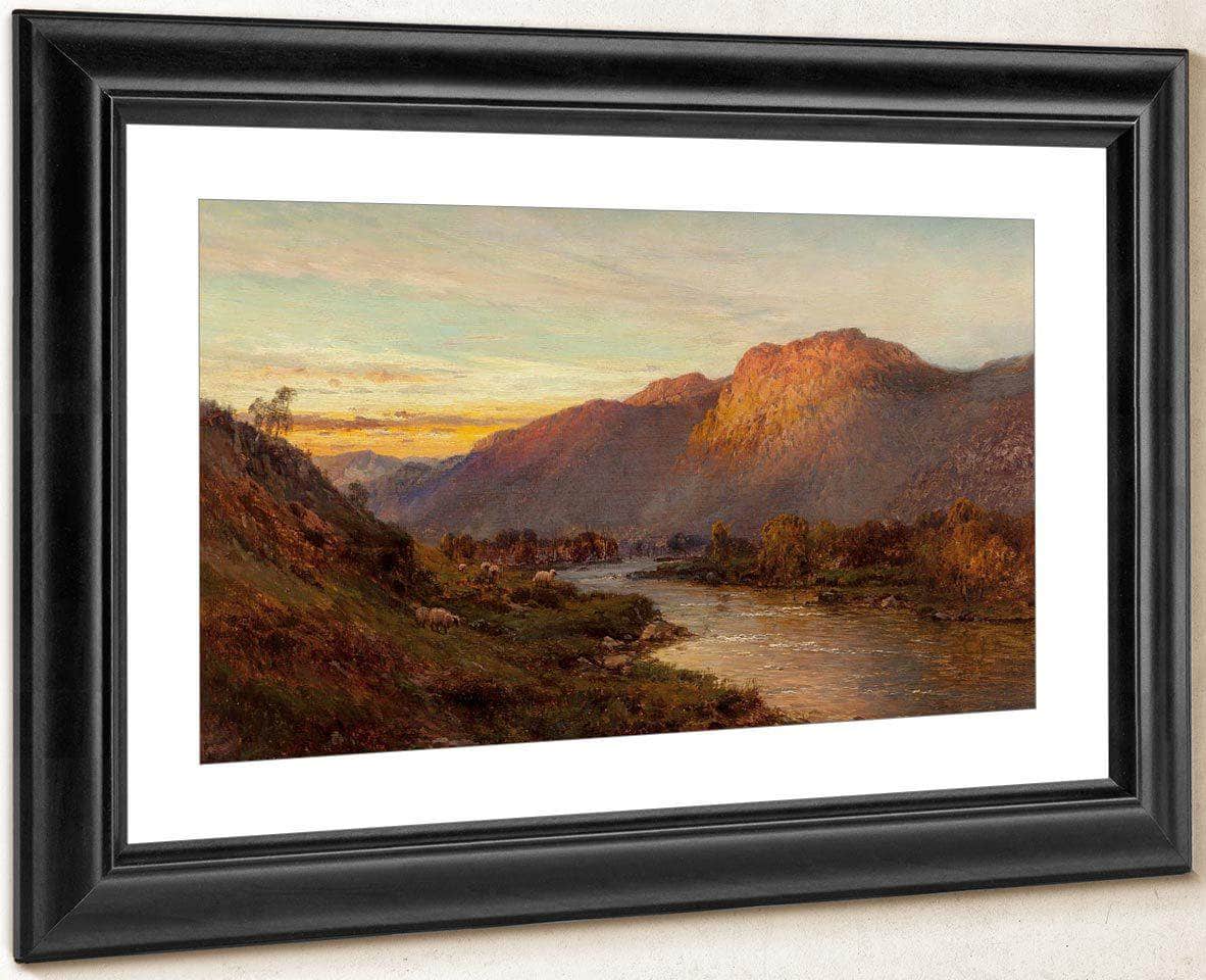 Below The Falls Of Glenfinlas Scotland By Alfred De Breanski Fine Art Print
