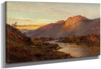 Below The Falls Of Glenfinlas Scotland By Alfred De Breanski Fine Art Print