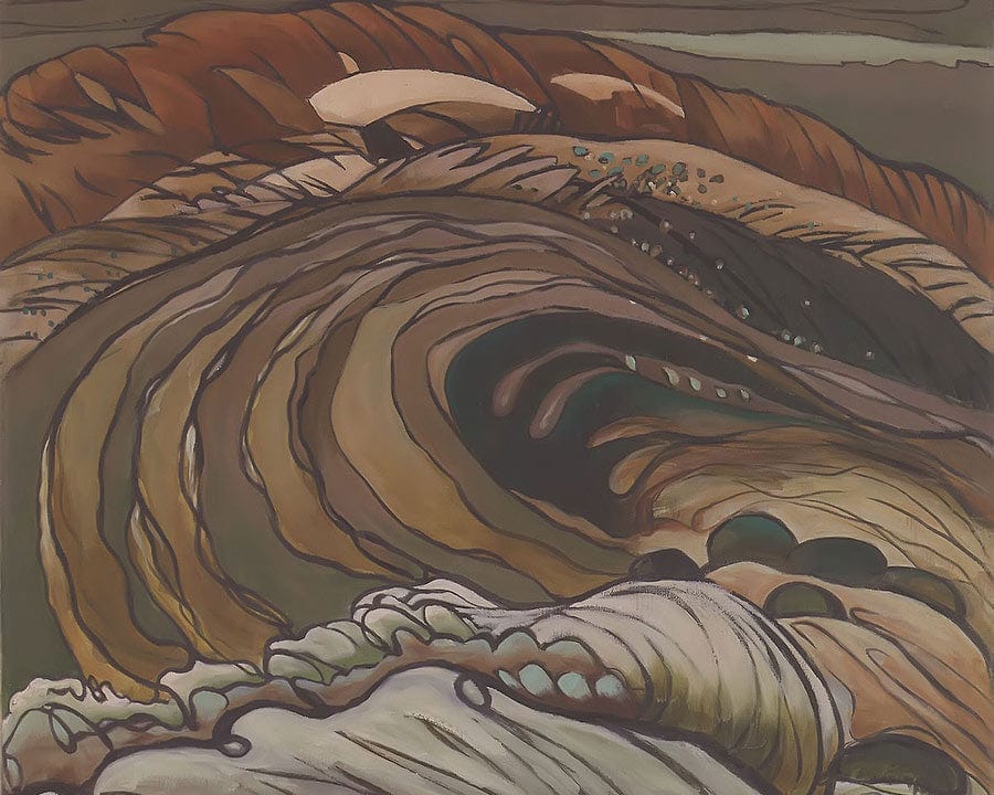 Below The Flood Gates Huntington Harbor By Arthur Dove Fine Art Print