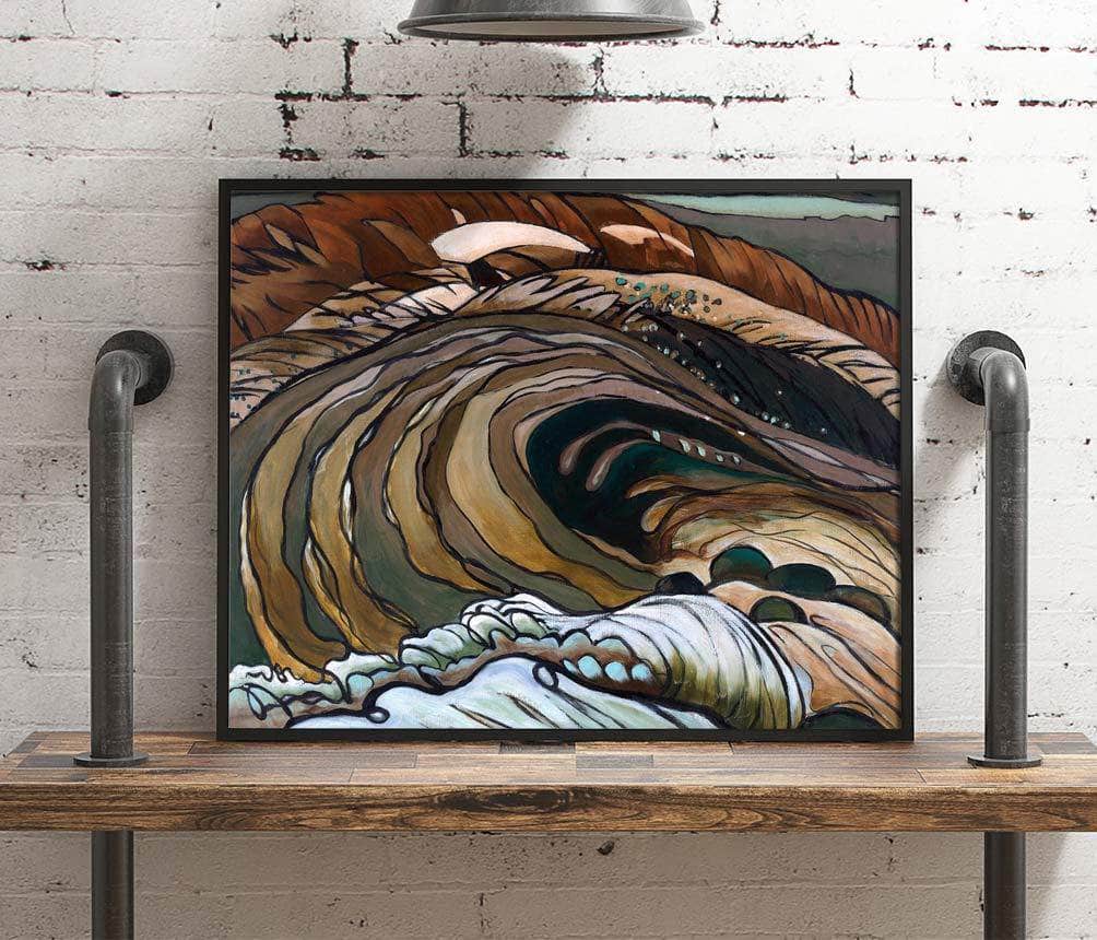 Below The Flood Gates Huntington Harbor Painting Arthur Dove Canvas Art Fine Art Print
