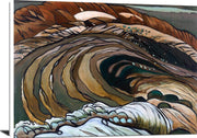 Below The Flood Gates Huntington Harbor Painting Arthur Dove Canvas Art Fine Art Print