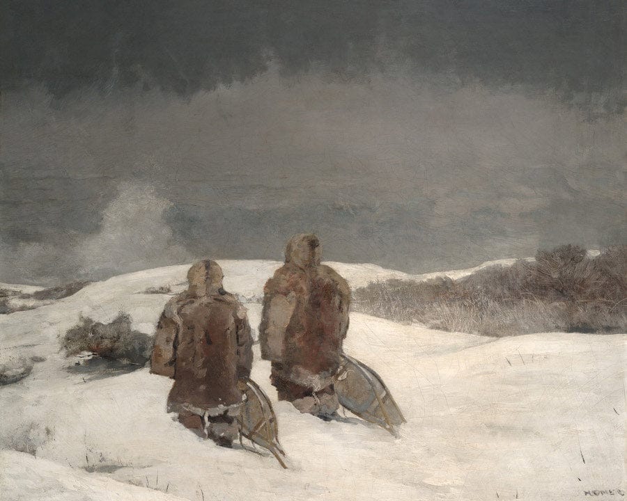 Below Zero By Winslow Homer Fine Art Print