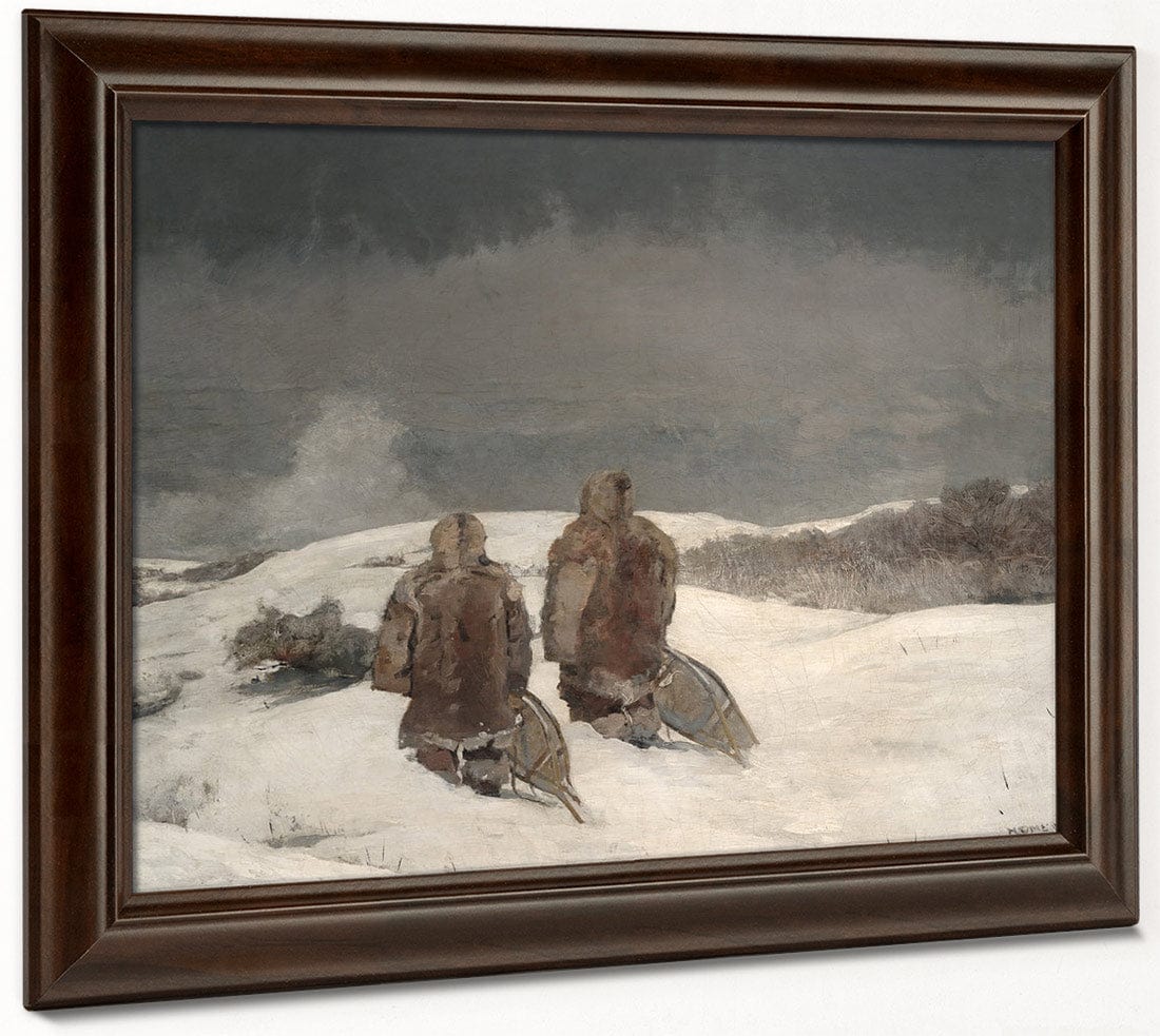Below Zero By Winslow Homer Fine Art Print