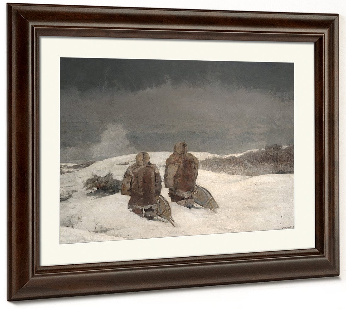 Below Zero By Winslow Homer Fine Art Print