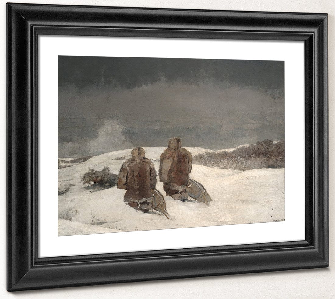 Below Zero By Winslow Homer Fine Art Print