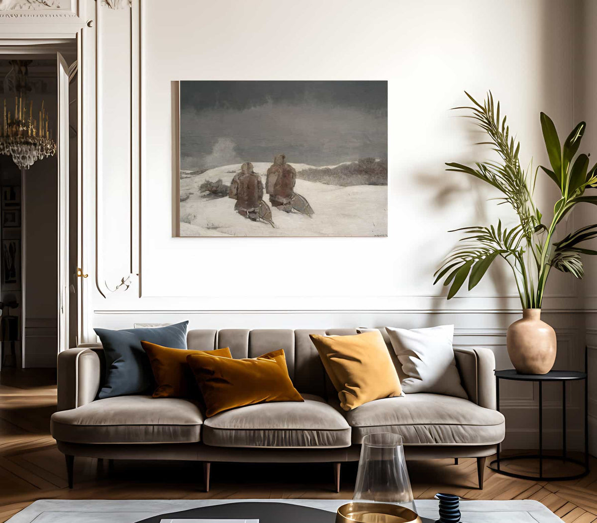Below Zero By Winslow Homer Fine Art Print