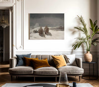 Below Zero By Winslow Homer Fine Art Print