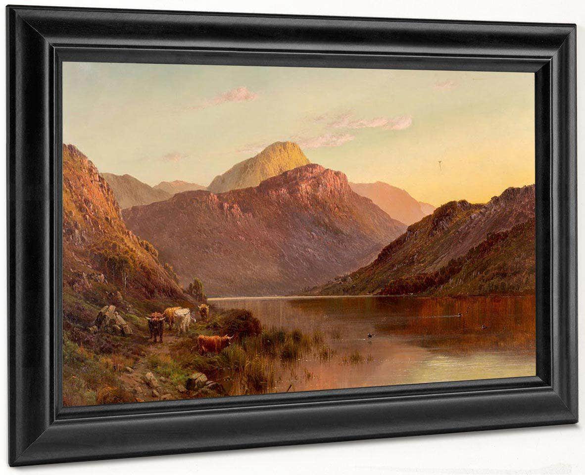 Ben An N.B. Scotland By Alfred De Breanski Fine Art Print