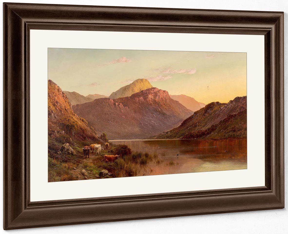 Ben An N.B. Scotland By Alfred De Breanski Fine Art Print