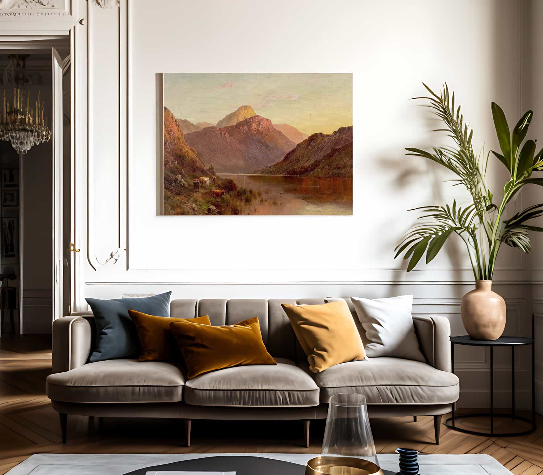 Ben An N.B. Scotland By Alfred De Breanski Fine Art Print