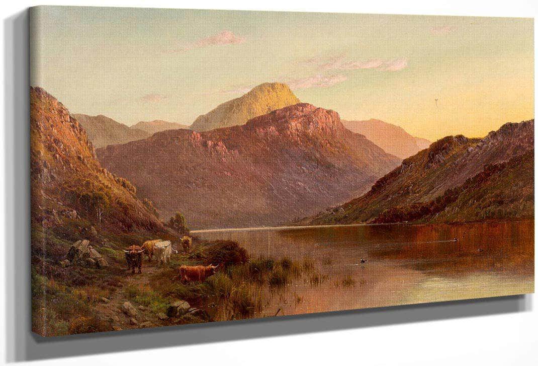 Ben An N.B. Scotland By Alfred De Breanski Fine Art Print