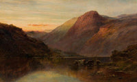 Ben Lomond By Alfred De Breanski Fine Art Print