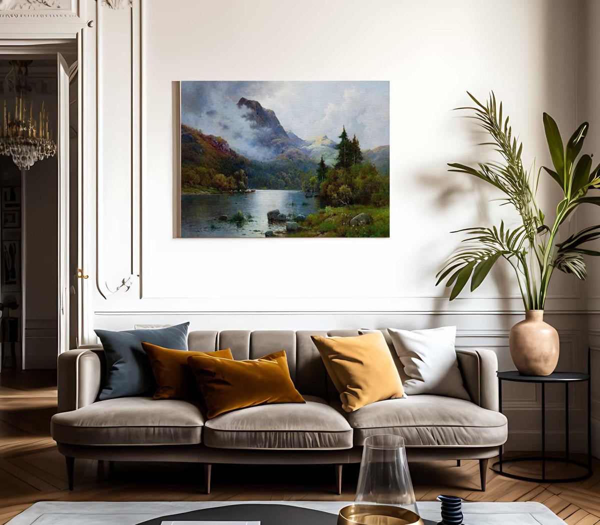 Ben Venue And The Trossachs Scotland By Alfred De Breanski Fine Art Print