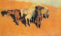 Benighted For A Dry Camp By Frederic Remington Fine Art Print