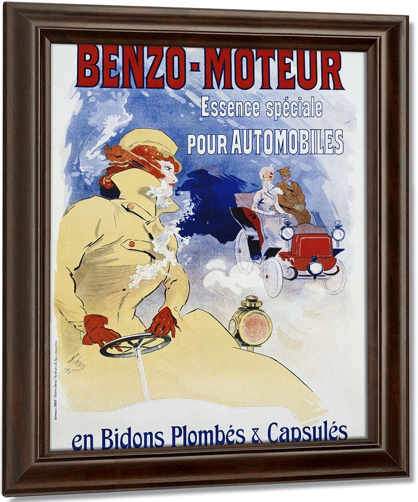 Benzo Moteur Poster By Jules Cheret Fine Art Print