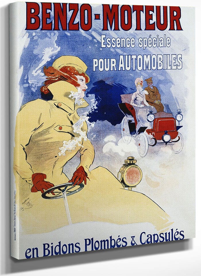 Benzo Moteur Poster By Jules Cheret Fine Art Print