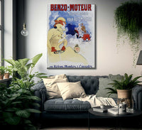 Benzo Moteur Poster By Jules Cheret Fine Art Print