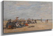 Berck, Groupe De Pecheuses Assises Sur La Gräve By Robert Reid Fine Art Print
