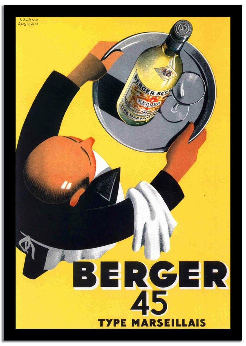 Berger 45 Type Marseillais Vintage French Poster Fine Art Print
