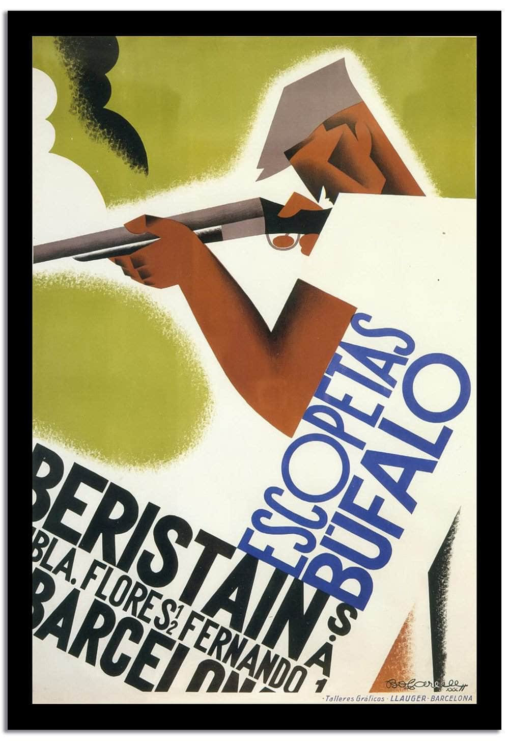 Beristain  Vintage Posterb Fine Art Print