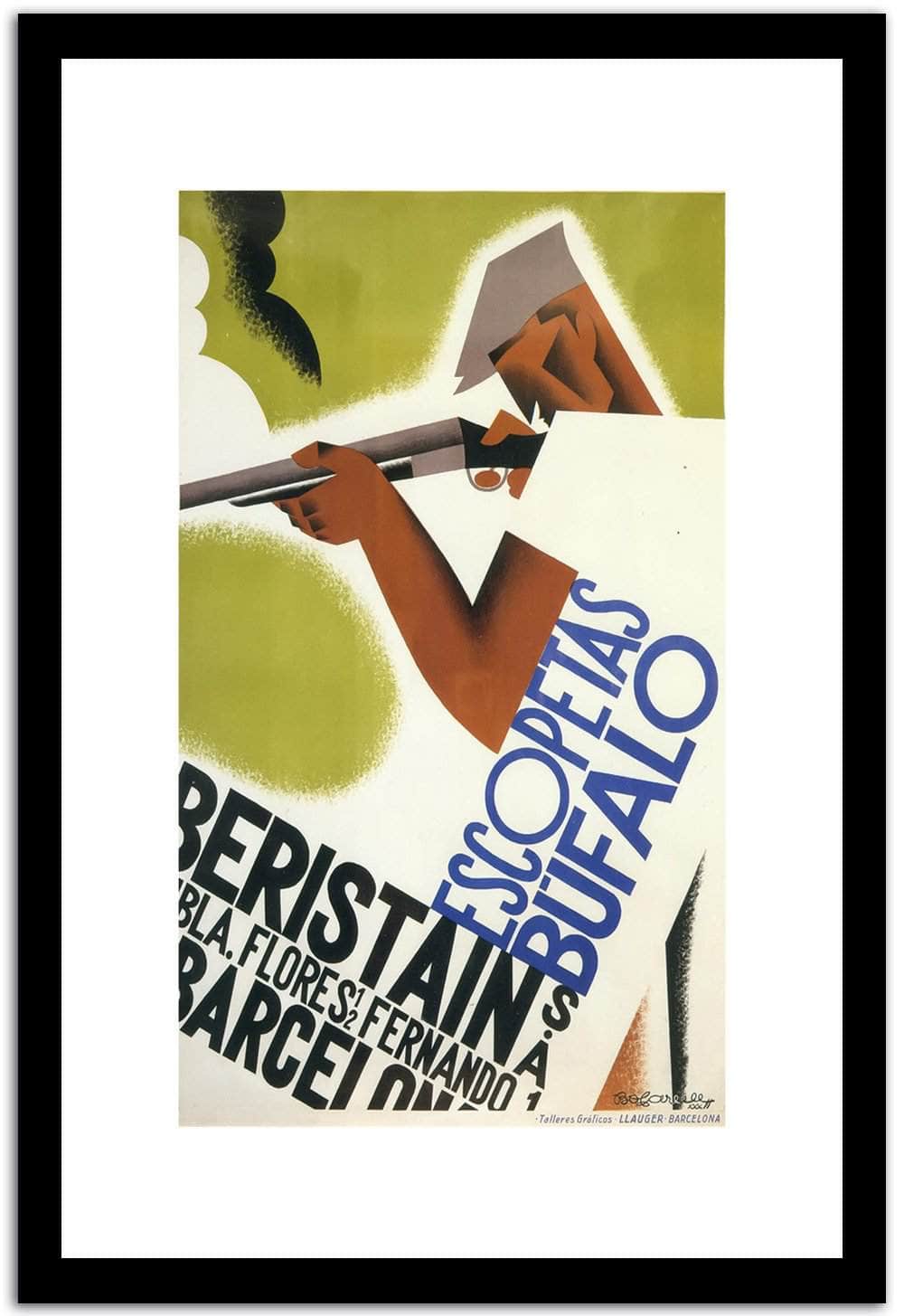 Beristain  Vintage Posterb Fine Art Print