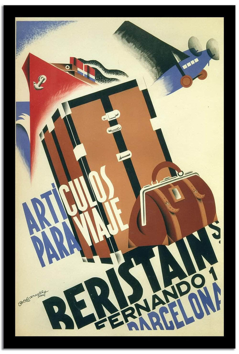 Beristain  Vintage Posterd Fine Art Print