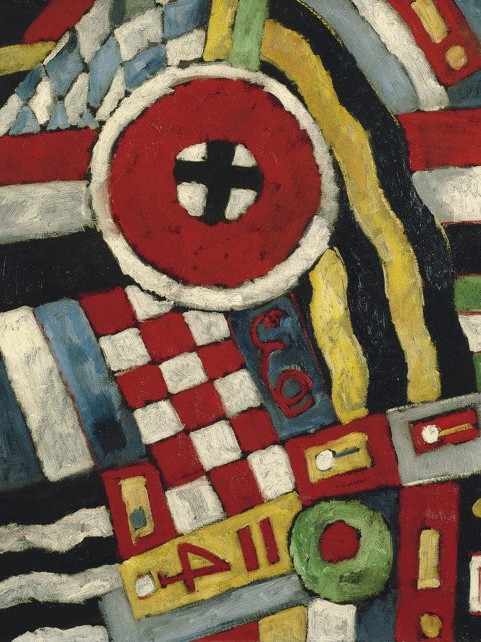 Berlin Abstraction By Marsden Hartley Fine Art Print