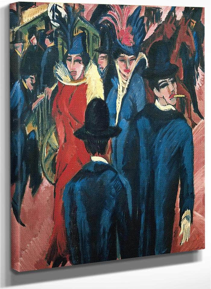 Berline Street Scene By Ernst Ludwig Kirchner Fine Art Print
