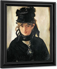 Berthe Morisot With A Bouquet Of Violets By Edouard Manet Fine Art Print