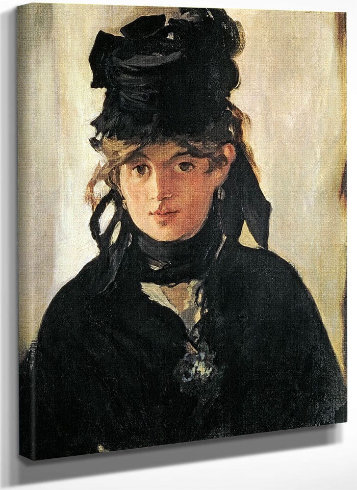 Berthe Morisot With A Bouquet Of Violets By Edouard Manet Fine Art Print